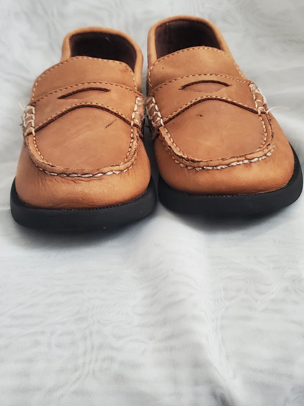 Florsheim Tan Boys' Leather Penny Loafers
